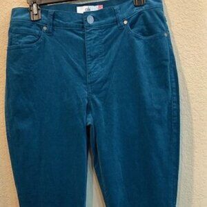 Cabi Turquoise High Skinny Corduroy Jeans - Size 8